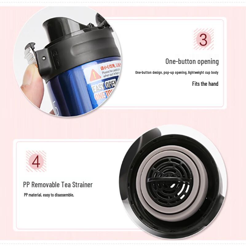 LocknLock Barevný termohrnek s víčkem Bounce 390ML