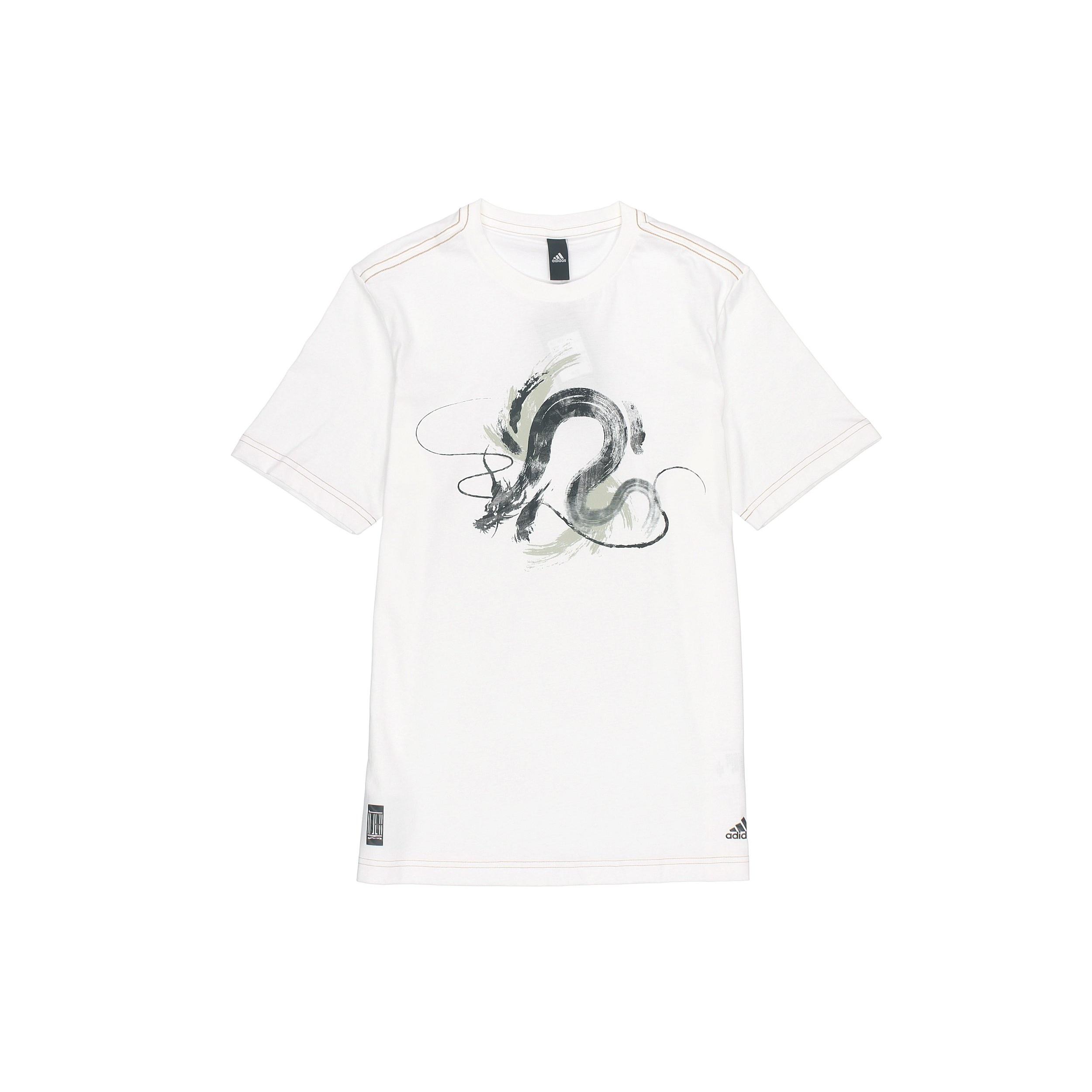 adidas Series WJ T GFX Printing Training Sports Short Sleeve White Men s GP0917 XL
