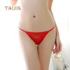 Talos Sexy Lady Love Heart Tanga Strappy G-String Krajka Duté kalhotky prozírají spodní prádlo