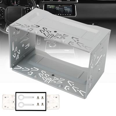 Radio Head Unit Installation Frame Universal Auto Panel Audio Dash Mount Kit Box For 2Din Car DVD Radio Player Interior Accessories 2Din Fittings Kit