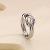Double Happiness Knot Shawl Rings Clip Solid Color Scarf Accessory  Shoulder Decoration