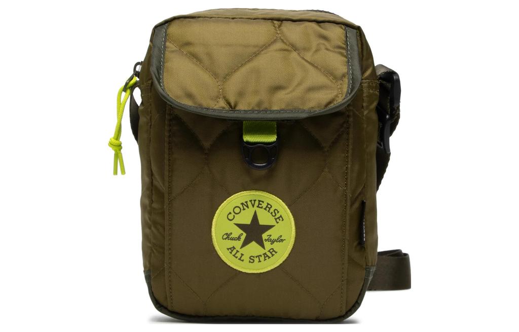 Converse Stoff Schultertasche, Crossbody Tasche Regular Unisex Armeegrün 10022712-A01