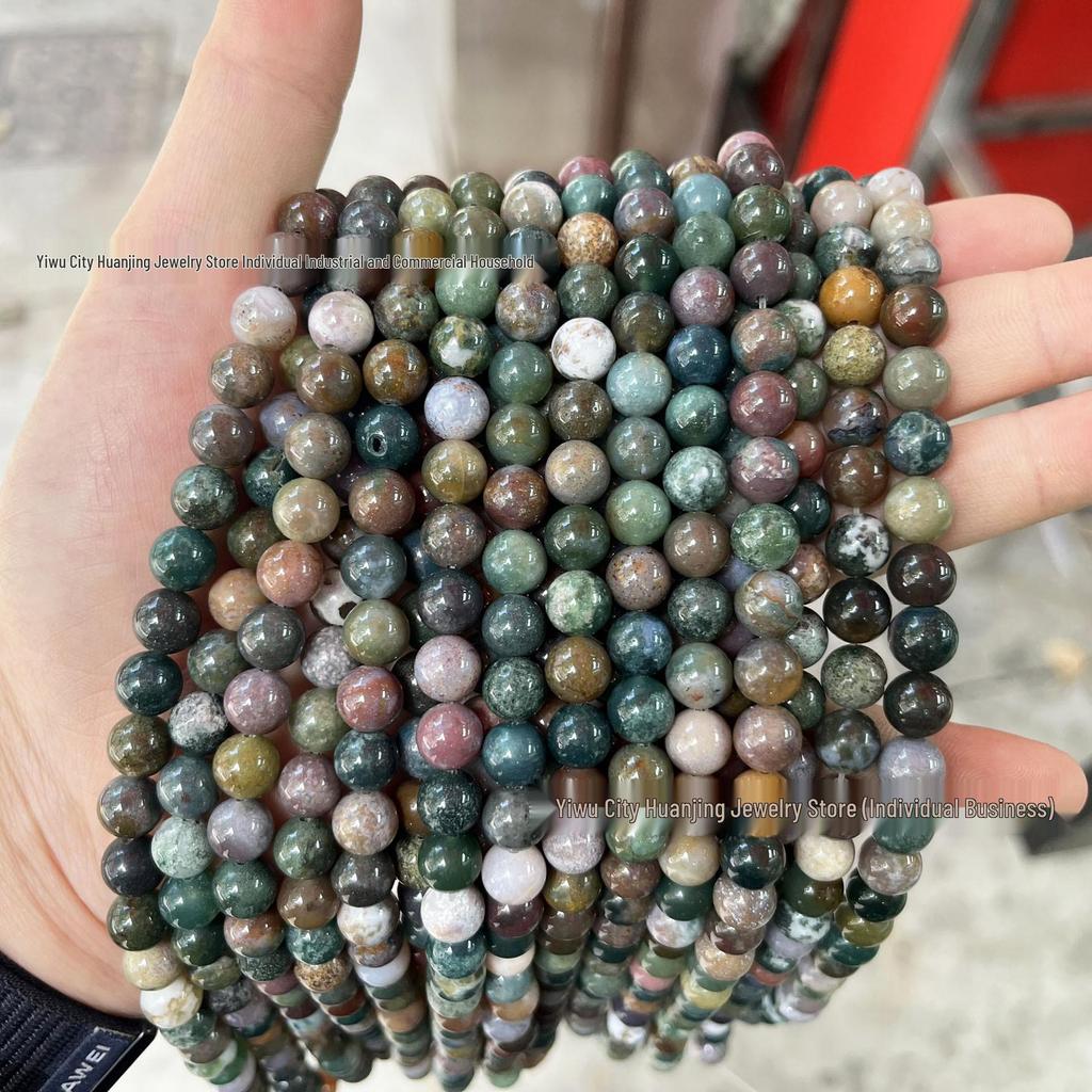 High-Quality Natural Indian Red Stone Round Beads for DIY Jewelry: Bracelets, Necklaces, Earrings