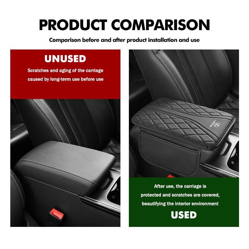 For Lexus Car Armrest Box Pad Leather Auto Armrest Mat Storage Bag Accessories RX350 IS250 CT200h ES250 ES300h NX300h IS200 AEJ1