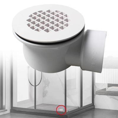 Duschablauf-Seitenauslassfilter, hitzebeständig, robustes Rostsieb für 82–95 mm