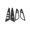 For BMW 4 Series G22 G23 G26     LHD ABS Carbon Fiber Style Car Inner Door Window Lift Button Cover Frame Trim