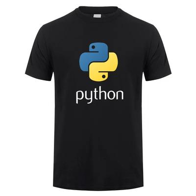 2025 Herren Python T-Shirt mit Programmiersprache Kurzarm Sommer T-Shirts mit Code Programmierer T-Shirts