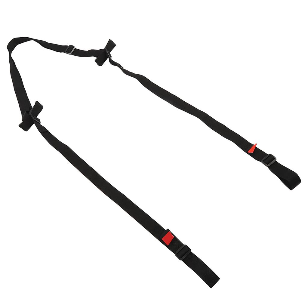 Black Leg Lifting Strap Long Leg Lifter Mobility Tool Hand Grip Leg Lifter for Elderly Disability Stroke
