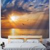 Sunset Seagull Tapestry Wall Seascape Sky Hippie Bohemian Dormitories Decorated With Polyester Background Cloth