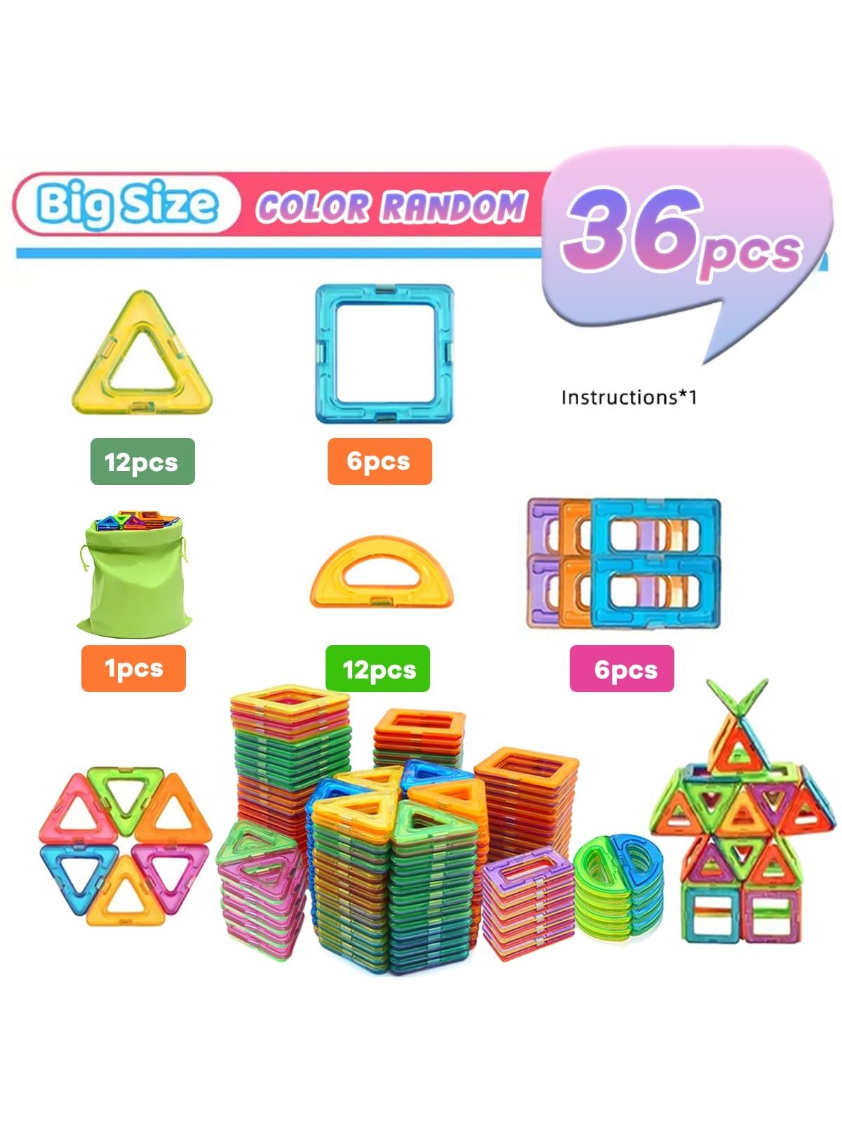 Large Magnetic Building Block Toys, DIY Magnetic Children s Toy Designer Building Set, Children s Toys, Holiday/Birthday Gifts