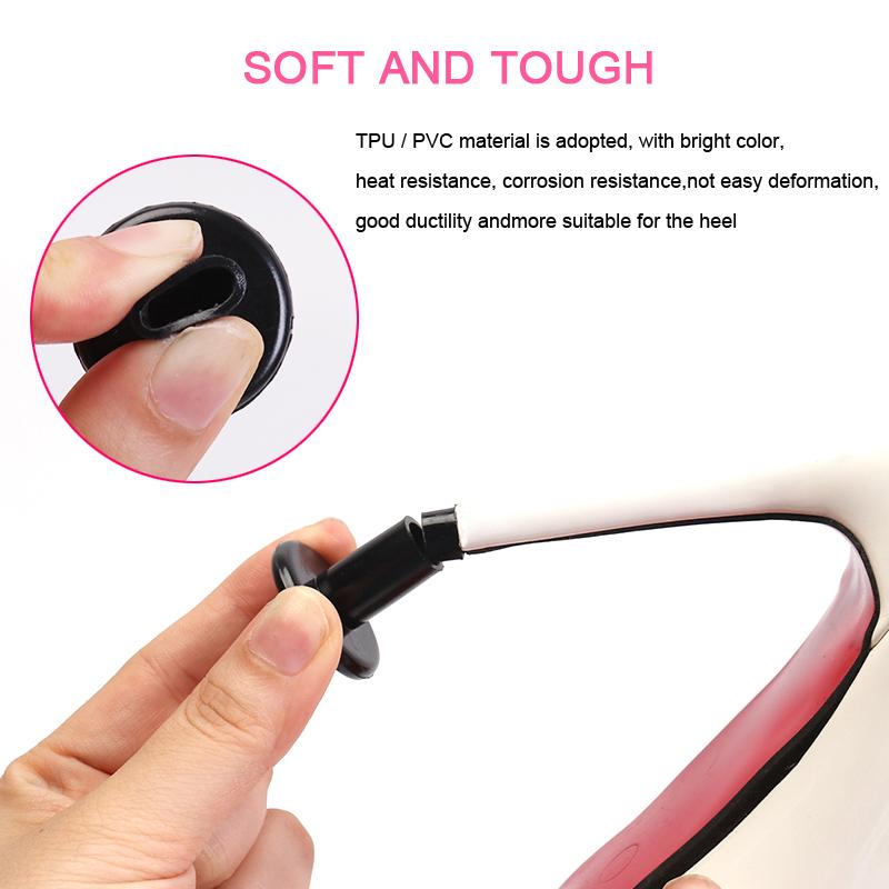 2 Peças Protetores Antiderrapantes para Salto Alto Brilhantes Transparentes Rolhas de Salto Tampas de Reparo de Salto Coberturas para Sapatos Femininos Silenciador Acessórios para Sapatos