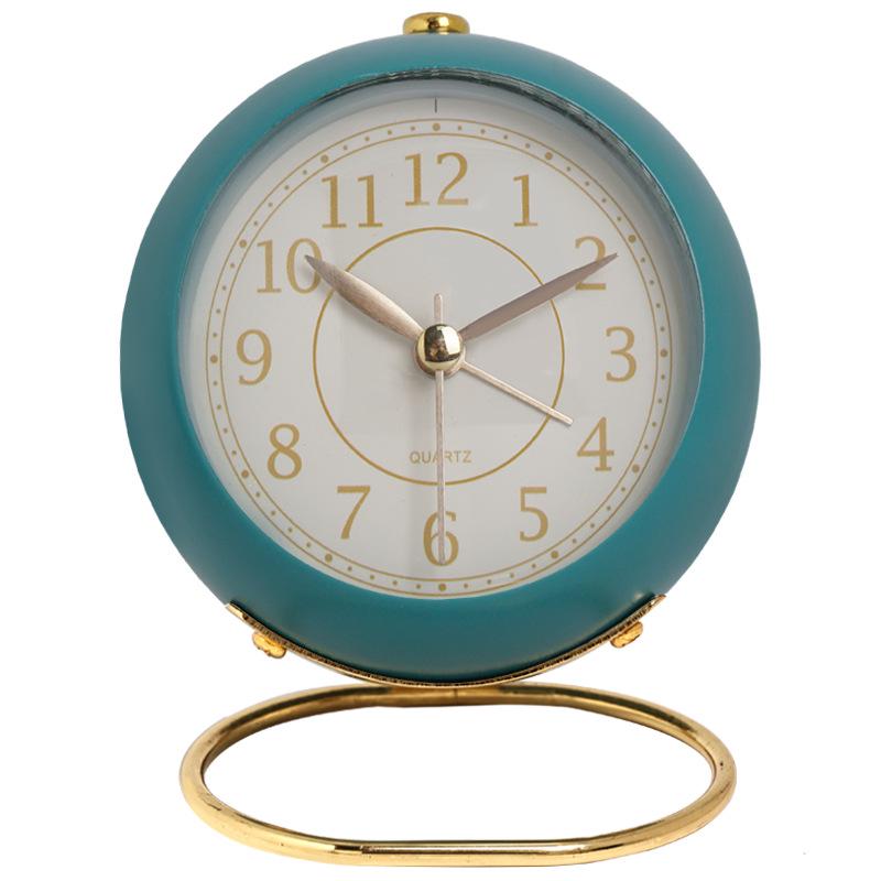 Silent European Quartz Luminous Clock for Kids - Creative Metal Design for Living Room, Bedroom, or Study