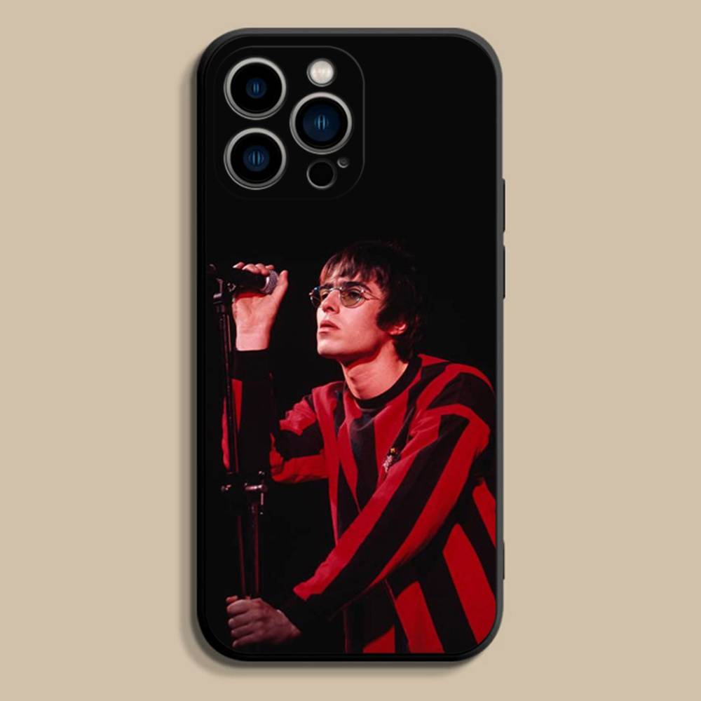 L-Liam G-Gallagher Singer Phone Case For iPhone 11,12,13,14,15,16,17,Pro,Max,Plus,E,SE4,Air,Mini Black Soft Cover