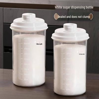 Moisture-Proof Plastic Storage Jar for White & Brown Sugar, Kitchen Food-Grade Sealed Container.