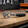 Pedalnyckel Anti-halk Gummihandtag Multi-Spec Öppning Pedalnyckel Högkolstål Förlängd Spakdesign Bärbart Reparationsverktyg