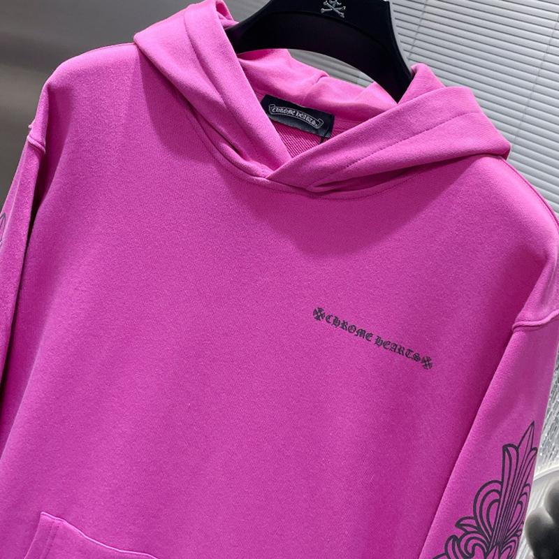8395 CHROME HEARTS 2025 New Spring and Autumn Plus-size Thin Style Classic Style Logo Hooded Sweatshirt for Couples