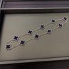 Boutique Four-leaf Clover 10 Flowers Necklace Women 18K Light Luxury Ins Design Sweater Chain Fashion Daily Versatile Necklace