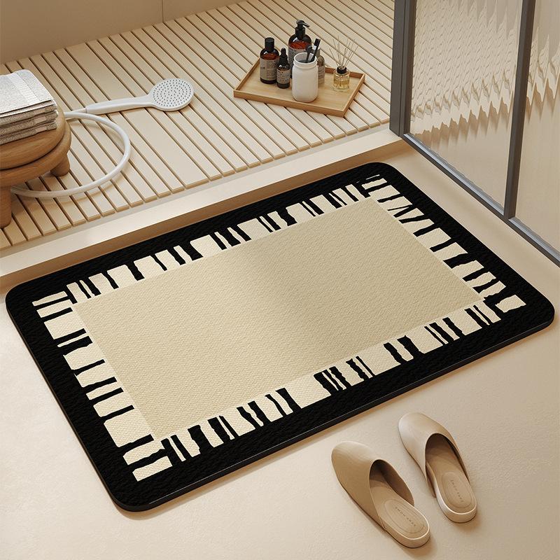Bathroom Carpet, Bathroom, Bathroom Floor Mat, Non-Slip And Strong Absorbent Toilet, Bathroom At The Door, Diatom Mud Quick-Drying Foot Pad