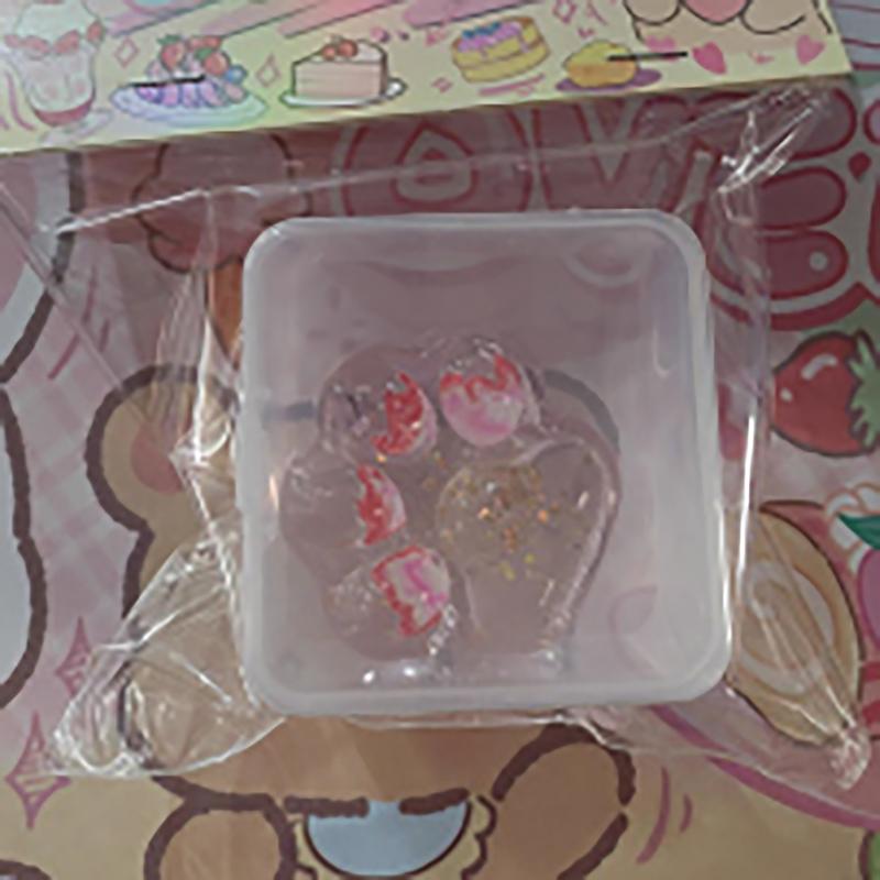 Jucării pentru stoarcere labei de pisică cu jeleu transparent Kawaii drăguț cu revenire lentă pentru ameliorarea stresului Jucărie pentru copii Jucării senzoriale Cadou de aniversare