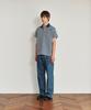 Hoite Het Area Stripe Polo T-Shirt (Classic Blue)