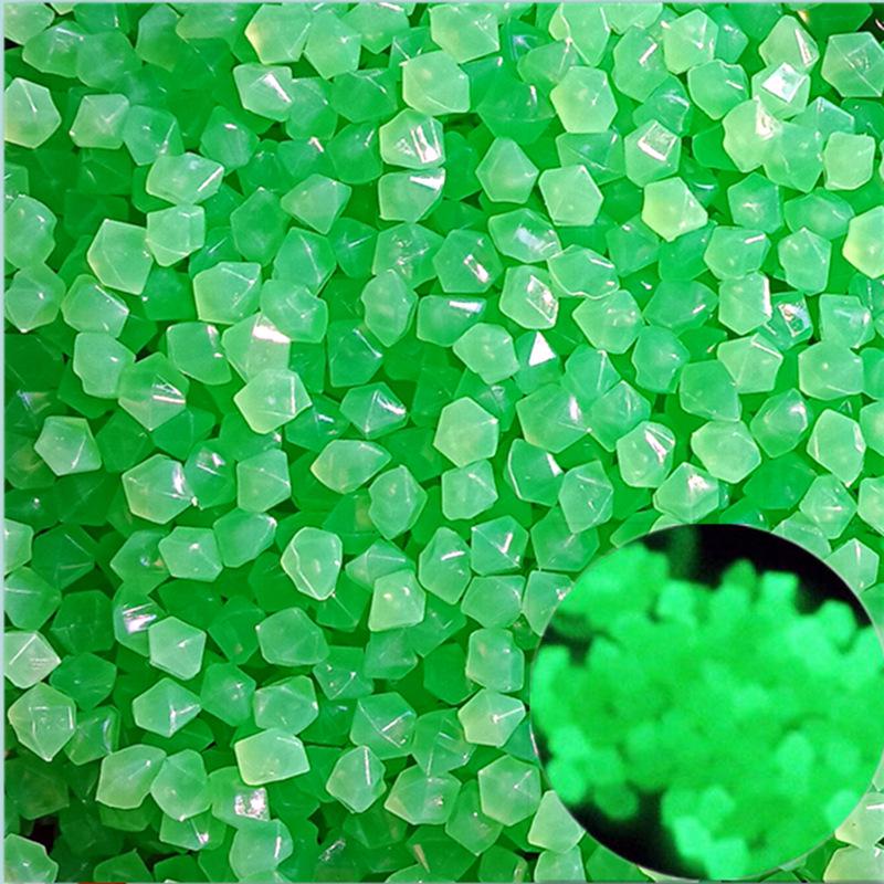 0,5 g Mini Diamant Resin Fluorescerande Stenar: Självlysande för mikrolandskap & akvarier, Arkeologisk leksak för barn