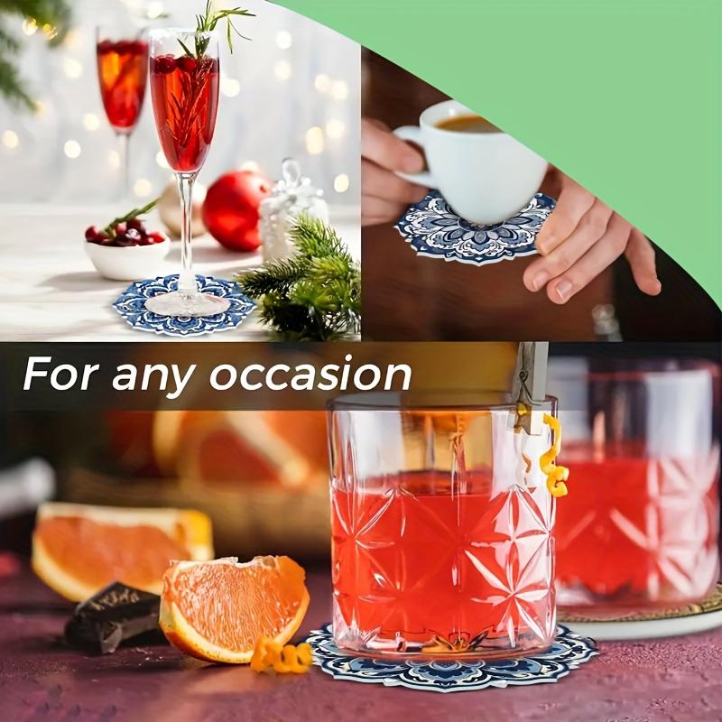 1 Set Bohemian Print Tableware Placemats Ideal Gift Floral Pattern Cute Home Decor Scald-Resistant Multi-style