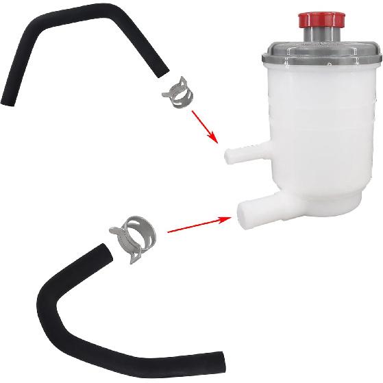 Power Steering Reservoir & Suction Line Hose & Return Line Hose Compatible With For Honda Accord L4 2.4L 2003-2007 Replace Part No. 53701-SDA-A01