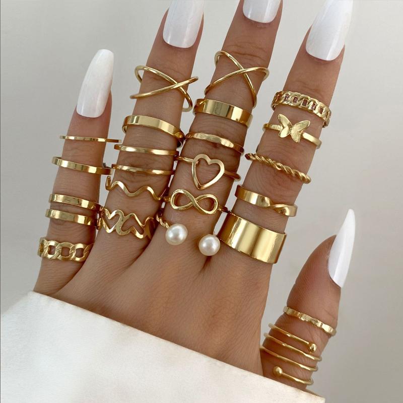 Retro Silver Color Geometric Knuckle Rings Set For Women Eye Cross Sun And Moon Leaf Charm Finger Ring Female Boho Party Jewelry