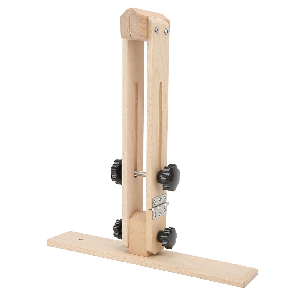 Leather Stitching Pony Adjustable 180 Degrees Hand Stitching Pony Beech Wood Leather Sewing Pony for DIY