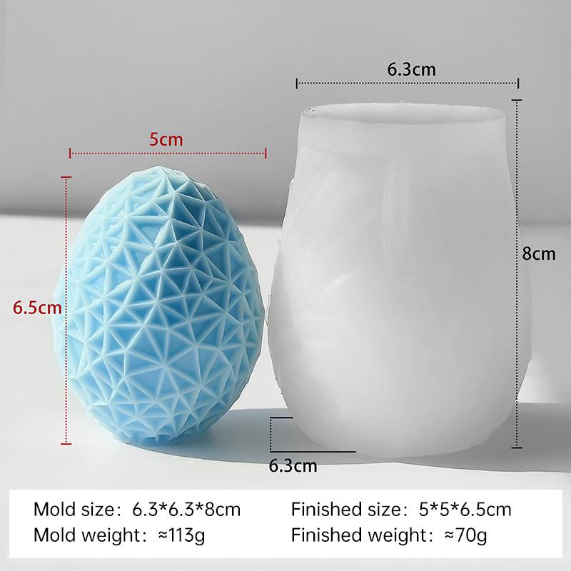 DIY Easter Egg Silicone Mold Handmade Aroma Candle Plaster Easter Decoration Molds Candle Making Supplies