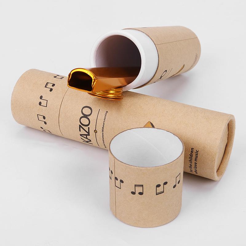 Kazoo Paper Tube: Portable Metal Kazoo for Beginners, Mouth-Blown Musical Instrument