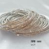 1Pcs Single Row Cubic Zirconia Tennis Bracelet Silver Color Elastic Bangle for Women Multi Layered Wearing Streetwear Jewelry