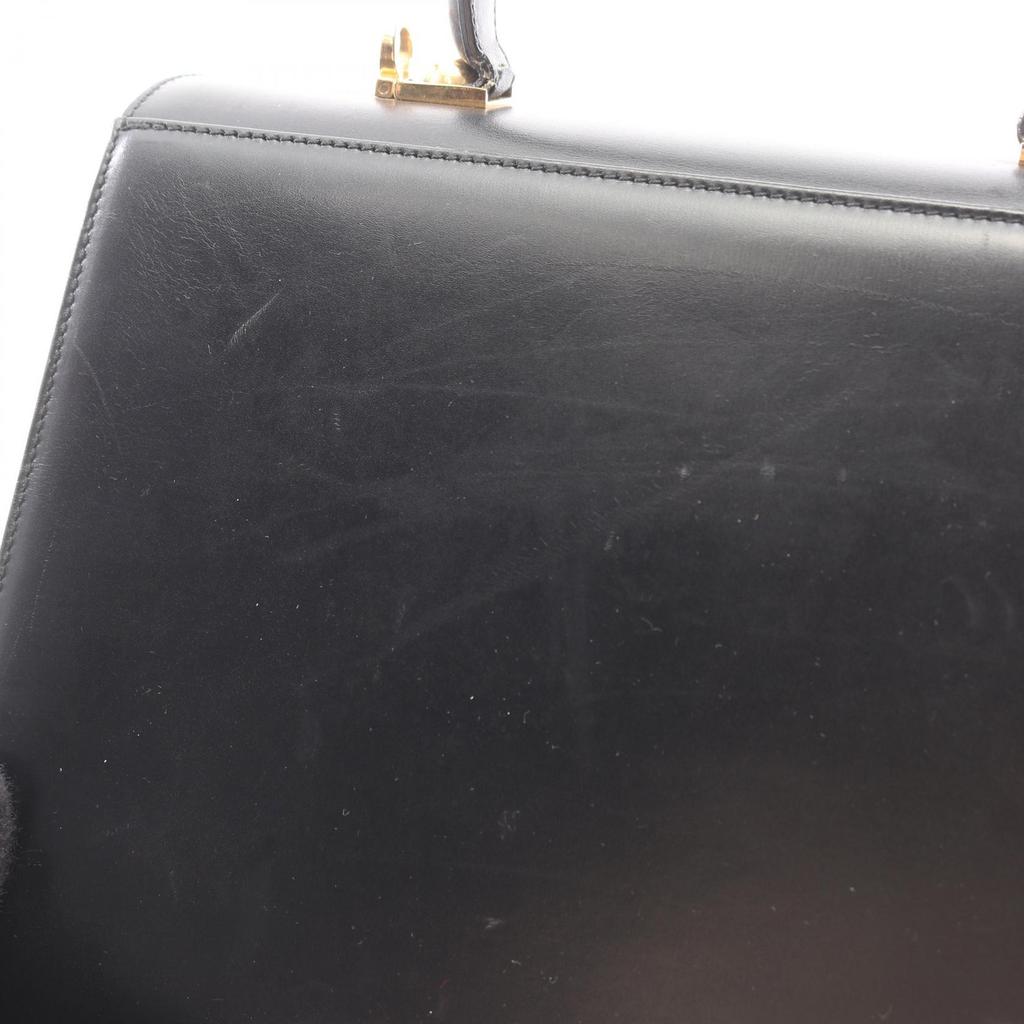 Used Salvatore Ferragamo Gancini 2WAY Handbag 21 2181 leather Black Used Women