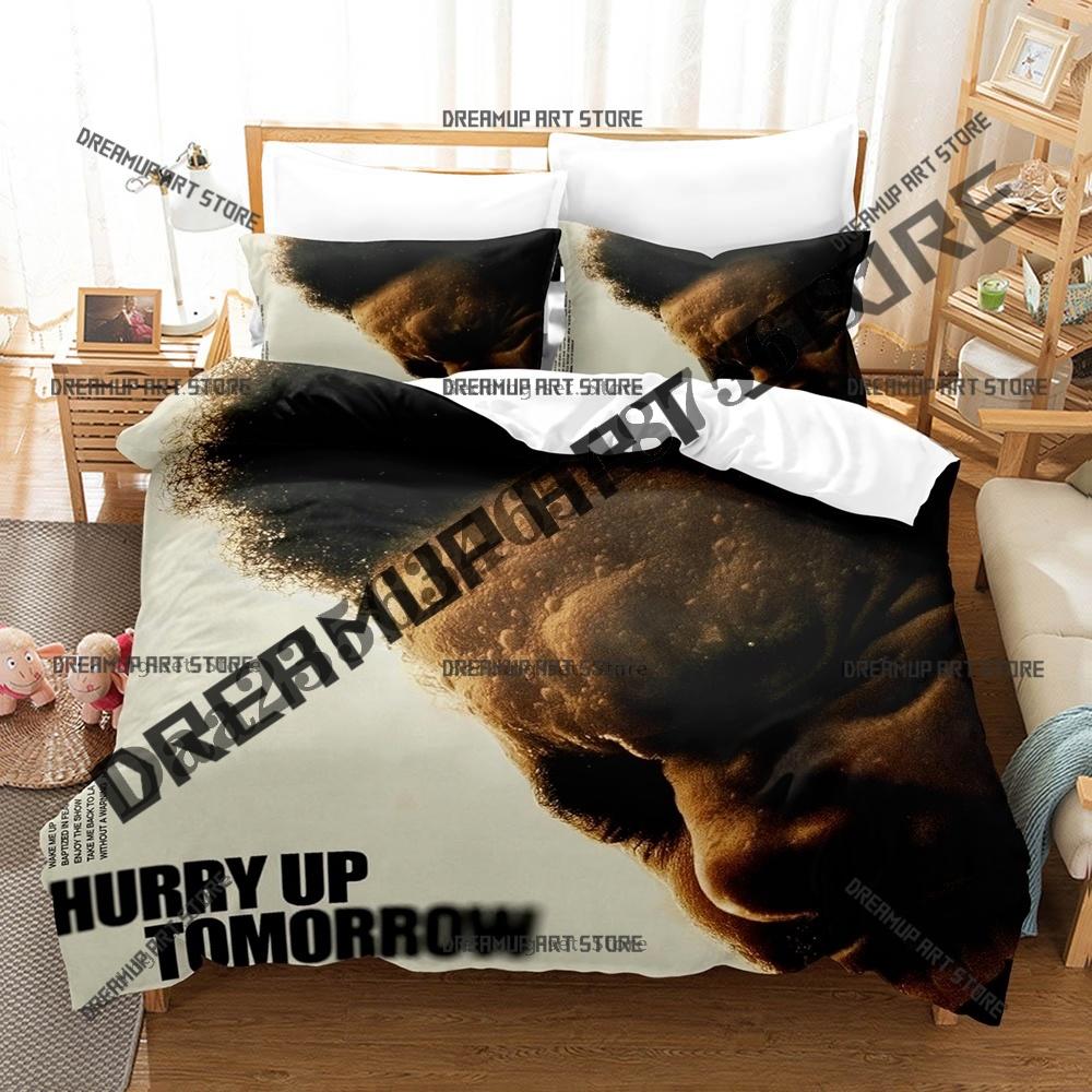 Fashion Hurry Up Tomorrow The Weeknd Bedding Set Single Twin Full Queen King Size Bed Set Kids Bedroom Duvetcover Set