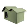 Cat House Large Space Water Resistant Closed Design Comfortable Portable Foldable Cat   for Indoor Pets