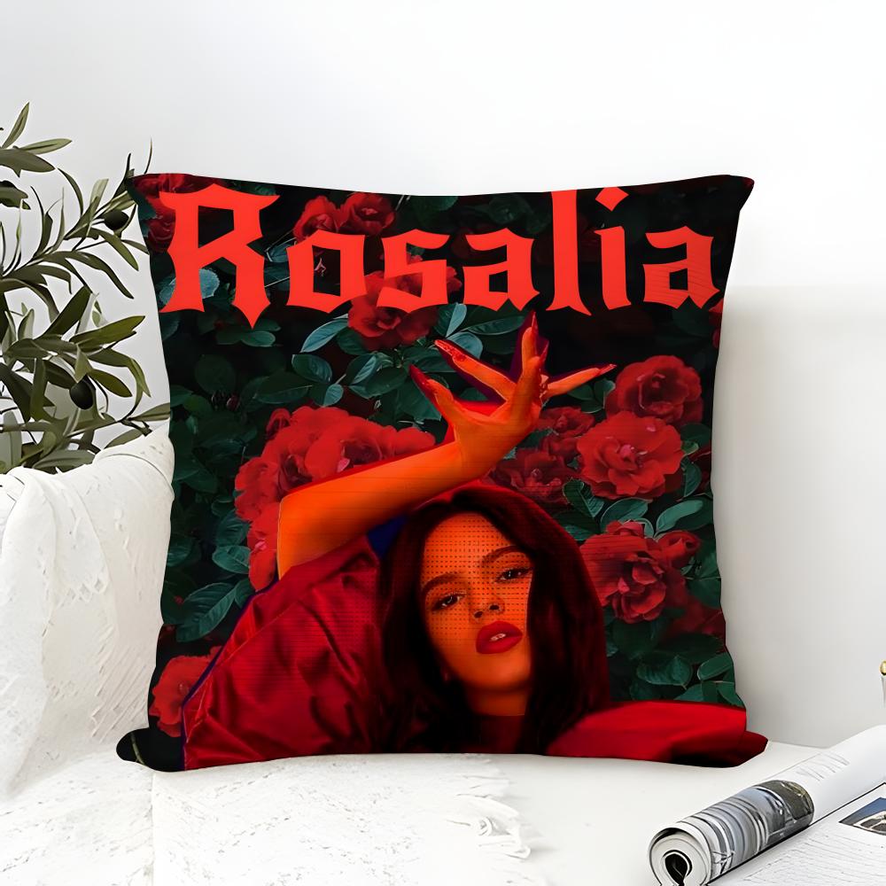 New Flamenco Singer R-Rosalia Music Lux 2 Pillow Case Cotton Linen Fabric Square Zipper Pillowcase Home Decorative Living Room