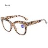 Anti Blue Light Reading Glasses for Women Men Jelly Wrapped Flower Square Presbyopia Eyeglasses Hyperopia Prescription Eyewear
