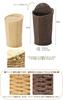 Tidorisangyou Trash Can with Lid White Paper Trash Can 22.5X22.5XH35cm CH-402WH