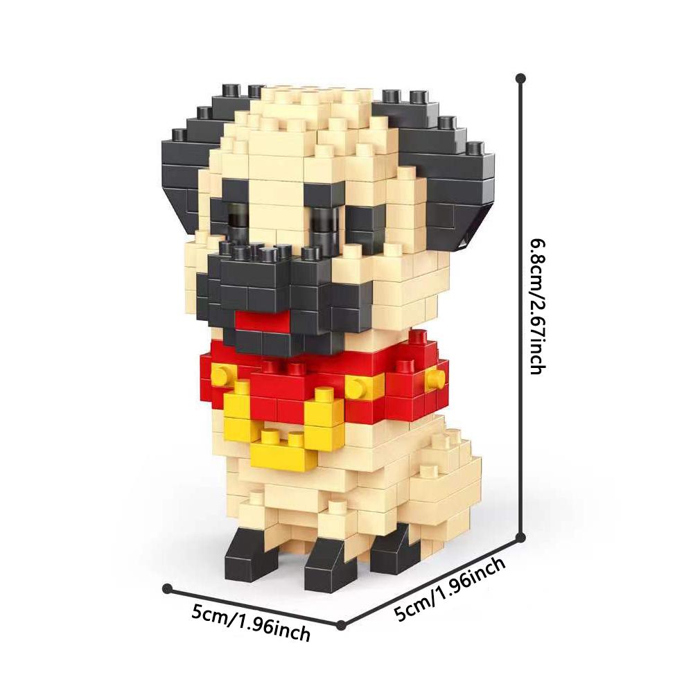 Micro Mini Bausteine Spielzeug Hundeschwarm Bietet Kindern Spaß beim Bauen Mini Niedlicher Husky Golden Retriever Weihnachtsgeschenke