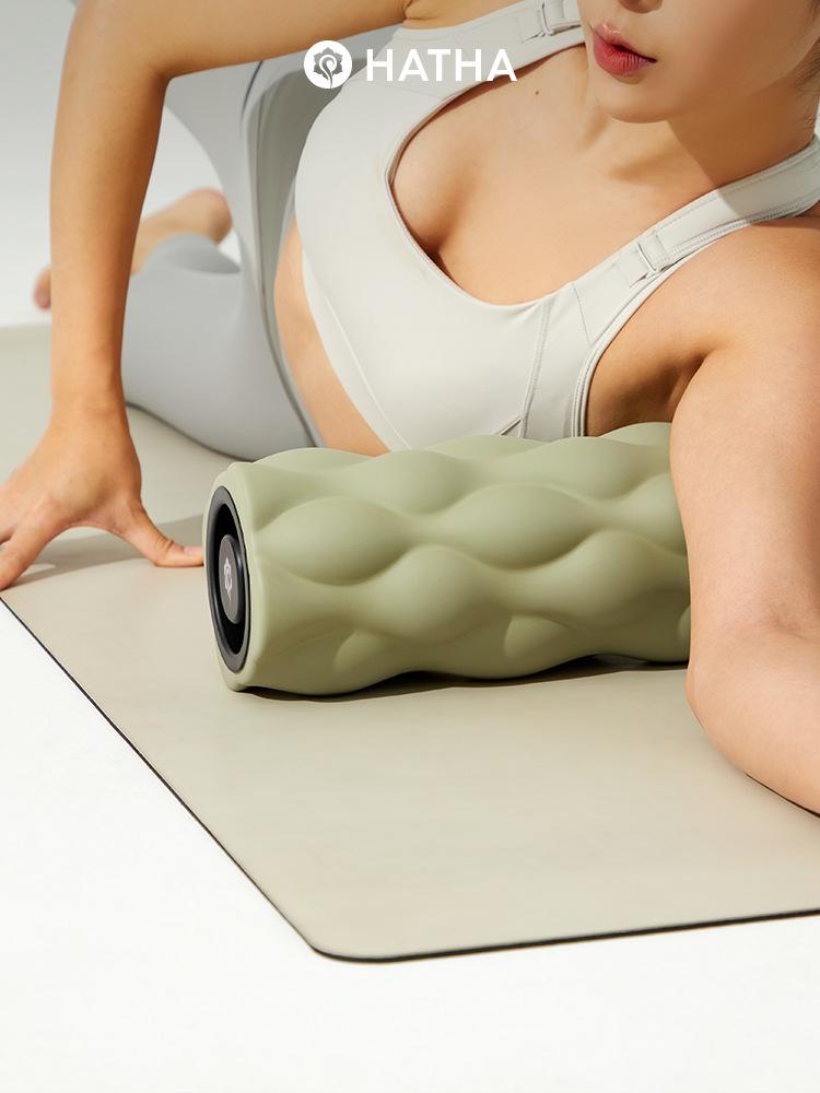 Hata Foam Roller: Yoga & Massage Tool for Home or Club - Professional Fitness Muscle Fascia Relaxation Roller.