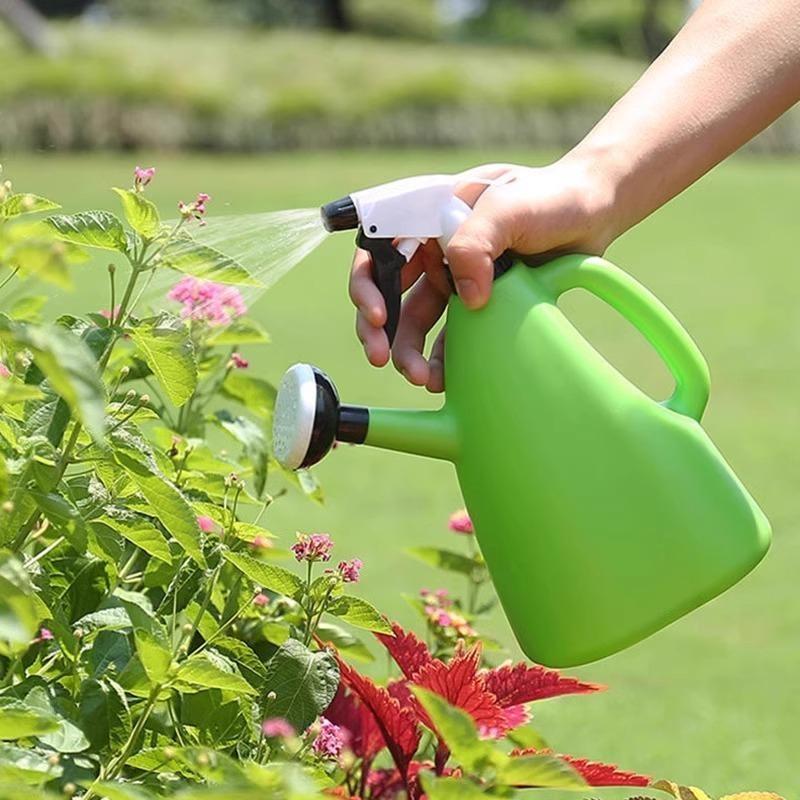 Plastic 2-in-1 Watering Can Adjustable Pressure Spray Pot for Home Gardening Potted Succulents Yard Use