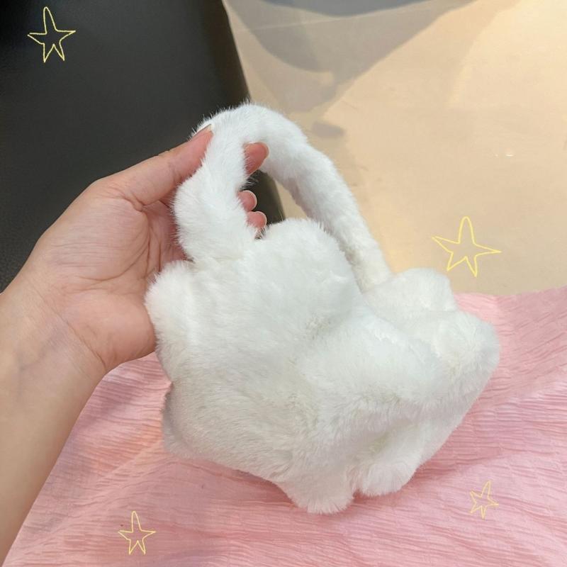 Cute Windproof Ear Protection Star Earmuffs Plush Fluffy Outdoor Winter Warmth Ear Muffs Sweet Cycling Ear Cover Accessories