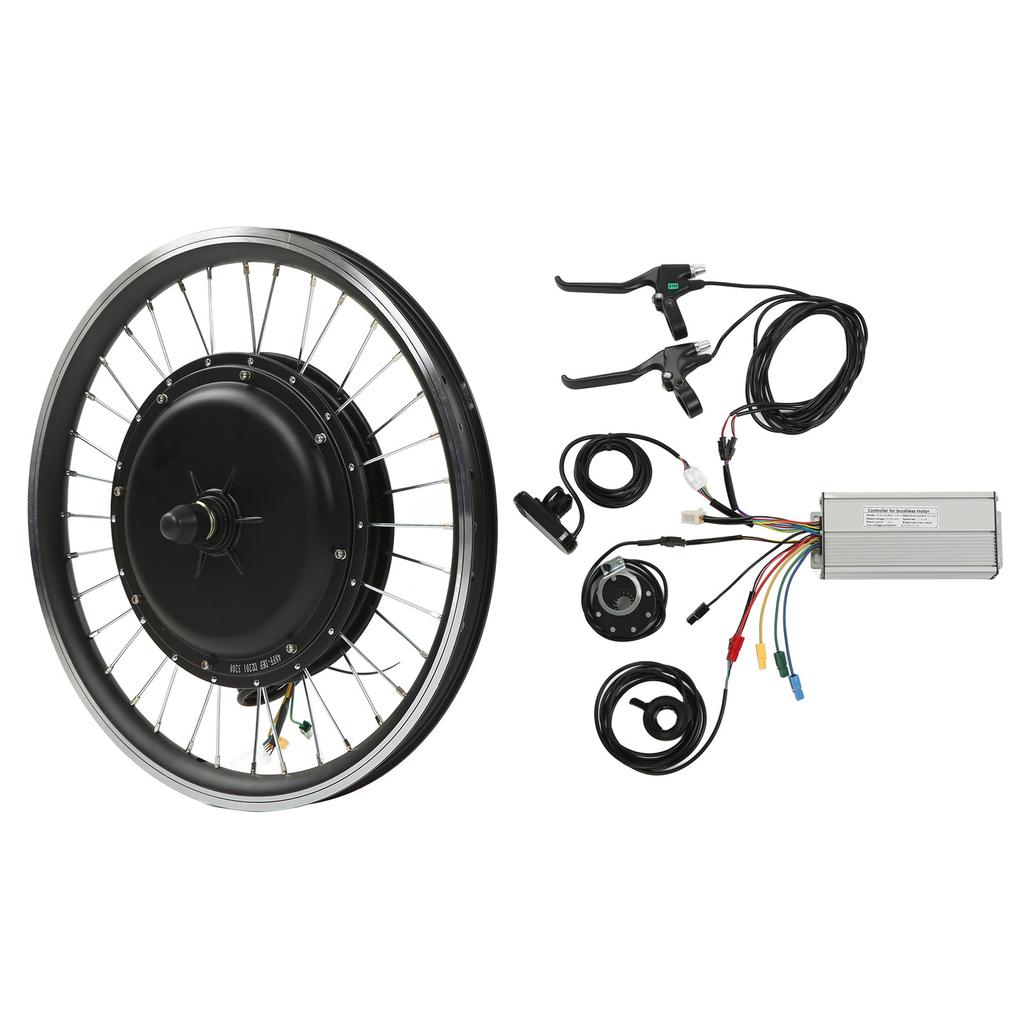 48V 1000W Electric Bike Kit Front Wheel Motor Controller Thumb Throttle Brake Panel LCD5 Display for Mountain Bike