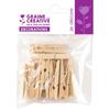 The 4.7 Cm Natural Wooden Clothes Peg Is Available In a Pack of 12 by Legeantdelafete.