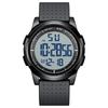 Golden Hour Men's Unisex Digital Watch Ultra-Thin Minimal Design Waterproof Sports Wide-Angle Display Rubber Strap