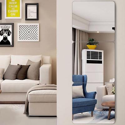 Acrylic Mirror Wall Stickers,Self Adhesive Mirror,Bathroom Decoration,Student Bedroom Clothes Mirror,Full Body Mirror,1 Piece