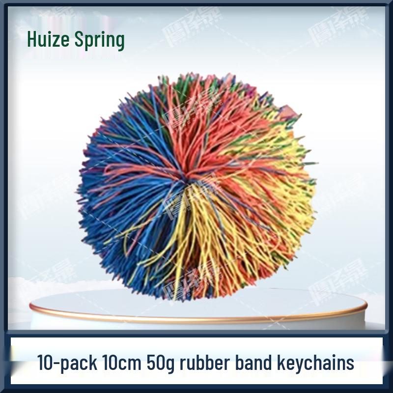 Colorful Feather and Rubber Band Shuttlecocks