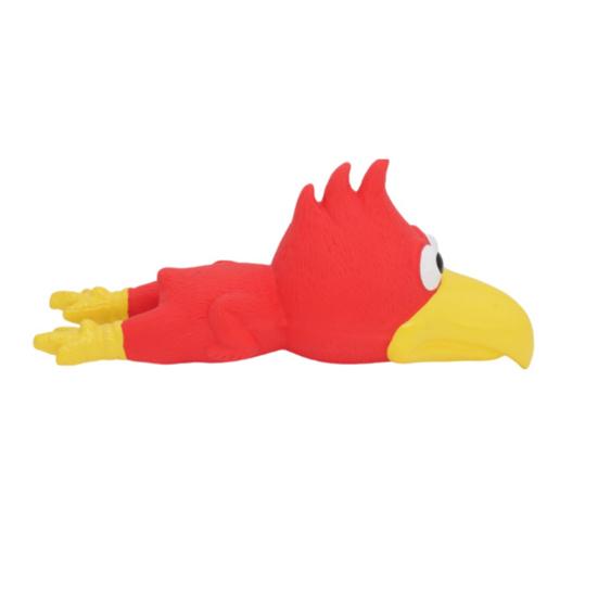 Jouet Chien Poulet à Grande Tête Jouet à Mâcher en Latex pour Mâcheurs Agressifs Siffleur Résistant aux Morsures Amusant Interactif pour Chiens Moyens et Grands