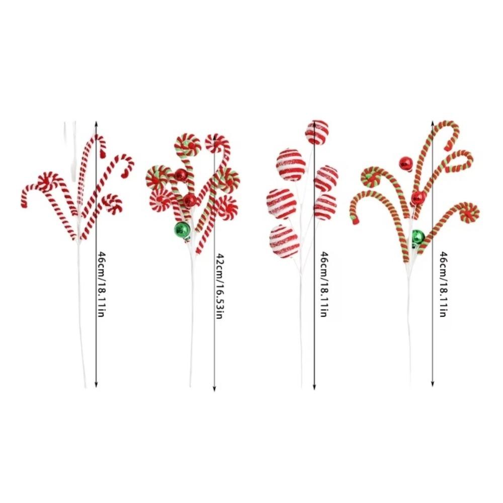 Bonbonfarbe Weihnachten DIY Bouquet Weihnachtsbaumschmuck DIY Zubehör Weihnachtsschmuck Mehrszene Navidad Geschenk
