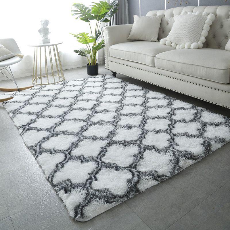 Plush Carpet Bedside Carpet Living Room Fully Covered Large Area Carpet Homestay Mat